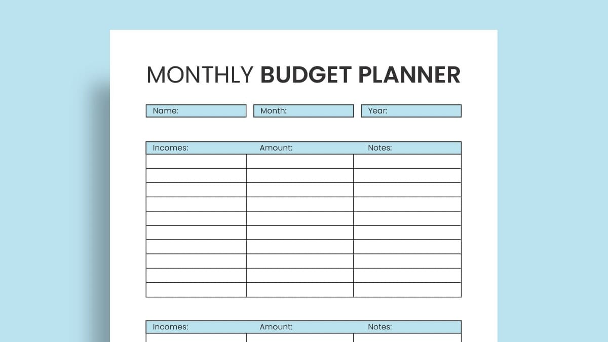 Monthly Budget Planner Template: Easiest Guide for Students