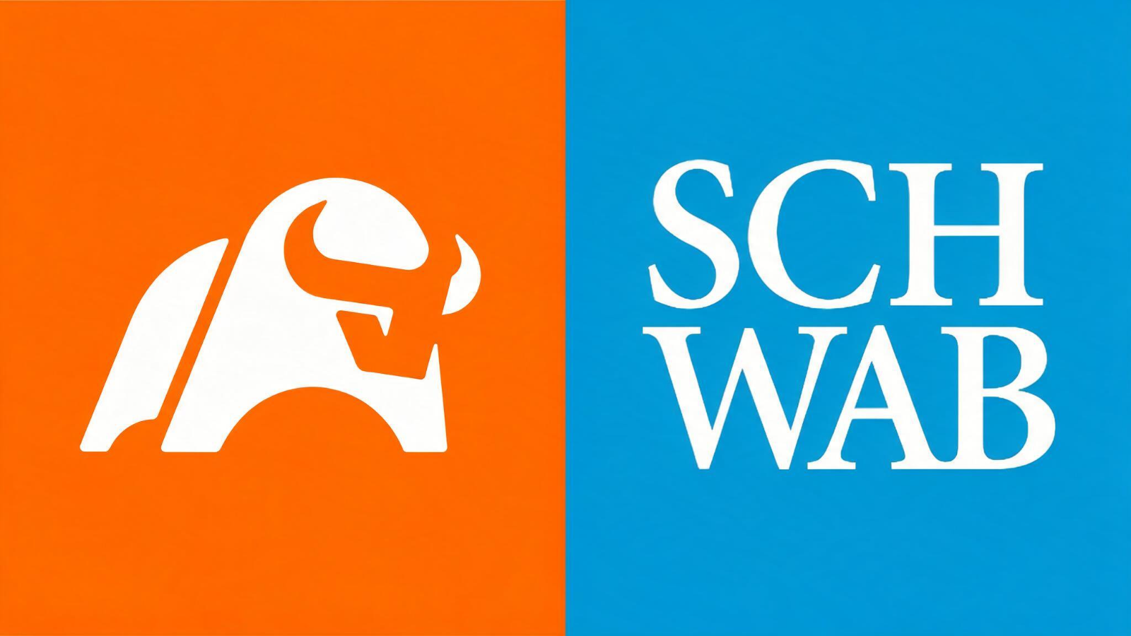 Moomoo and Charles Schwab logos side by side