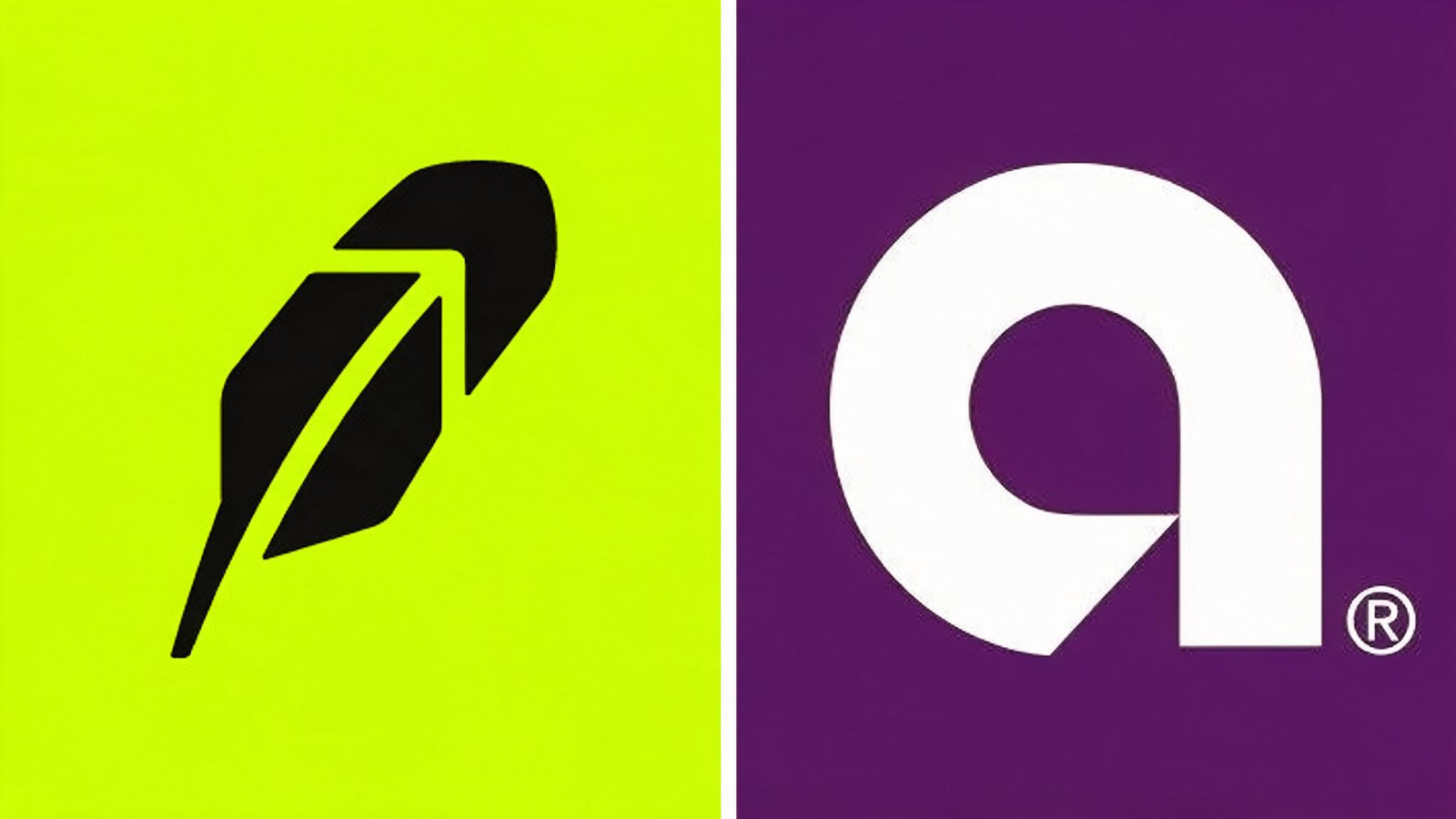 Robinhood and Ally Invest logos side by side