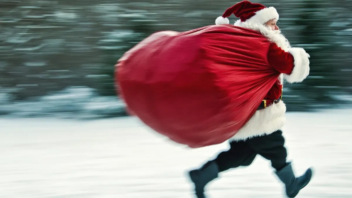 Santa is rolling this year. 