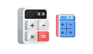 A picture of a calculator.