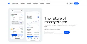 This is Coinbase's landing page. 