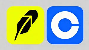 Robinhood and Coinbase are the two most popular entry points into the cryptocurrency market. 