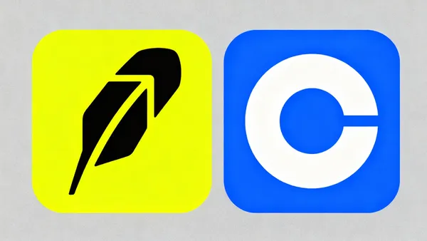 Robinhood and Coinbase are the two most popular entry points into the cryptocurrency market. 